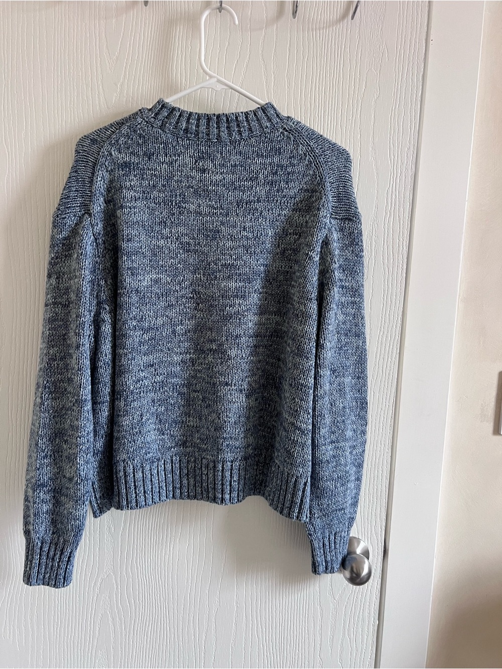 TUCKERNUCK Marled Blue Cotton Americana Flag Sweater - Picture 9 of 15